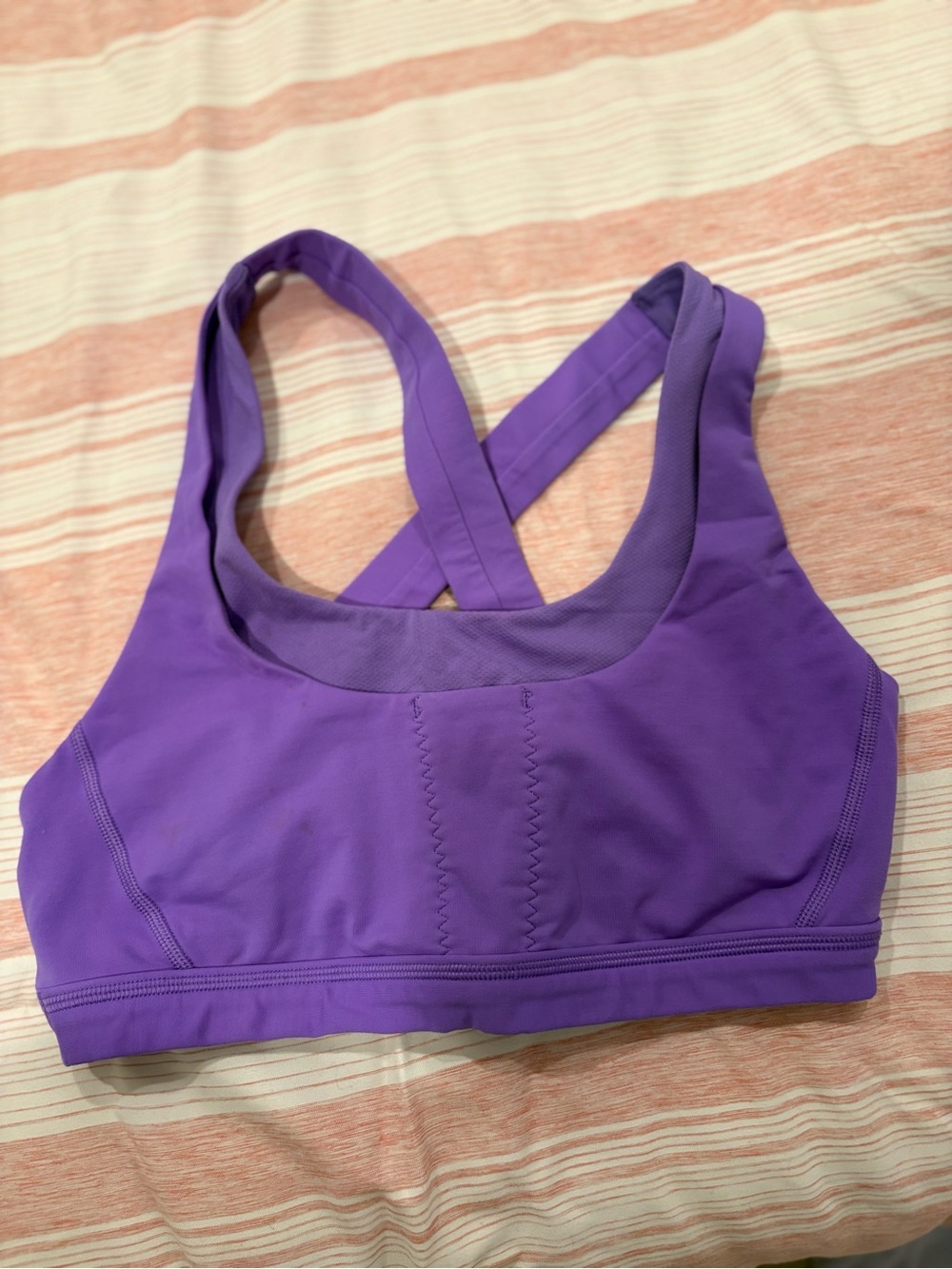 lululemon athletica Purple Cross-Back Sports Bra Top
